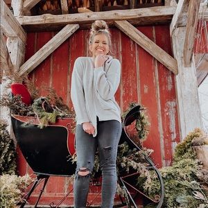 Waffle knit cardigan